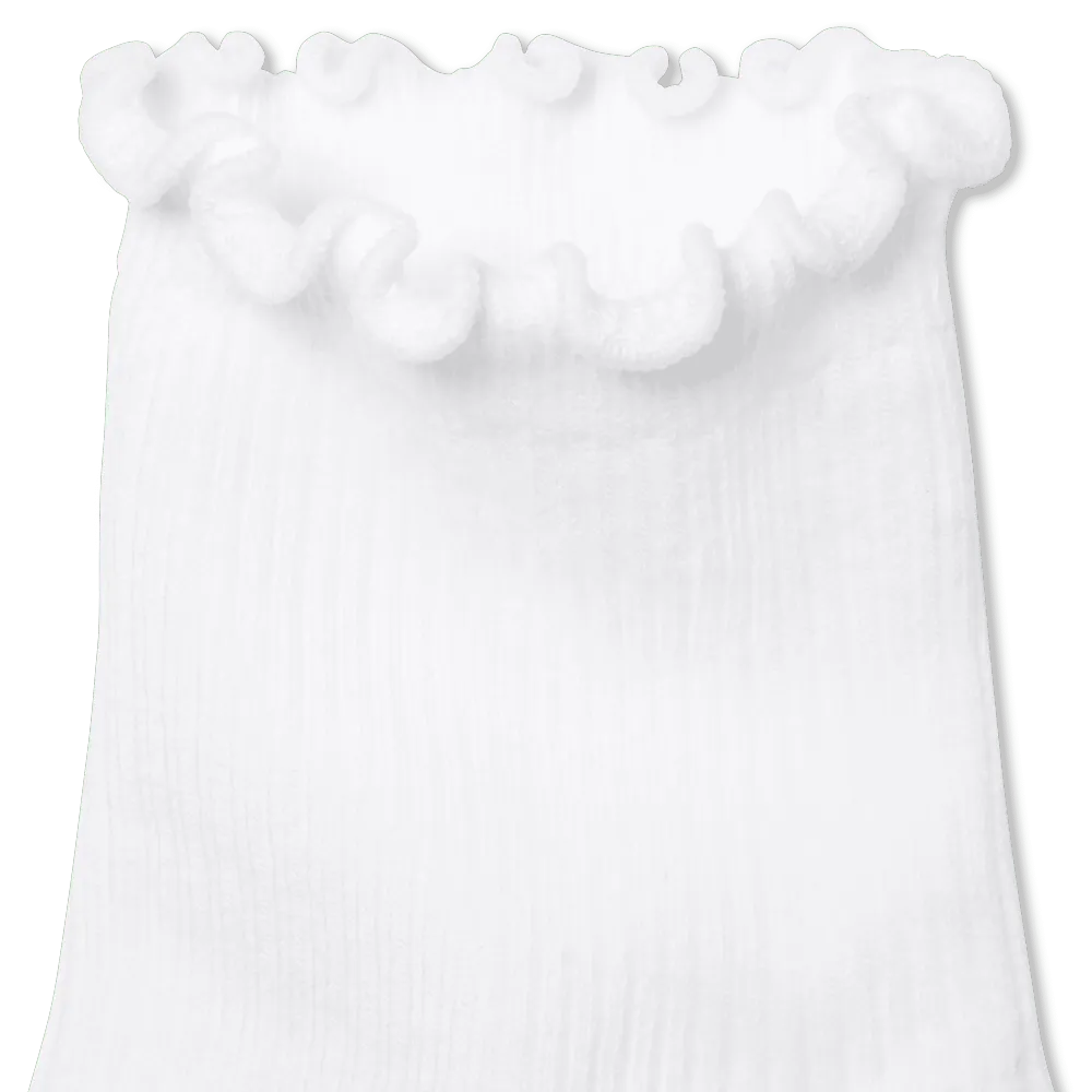 Women's Ruffle Rib Quarter Socks