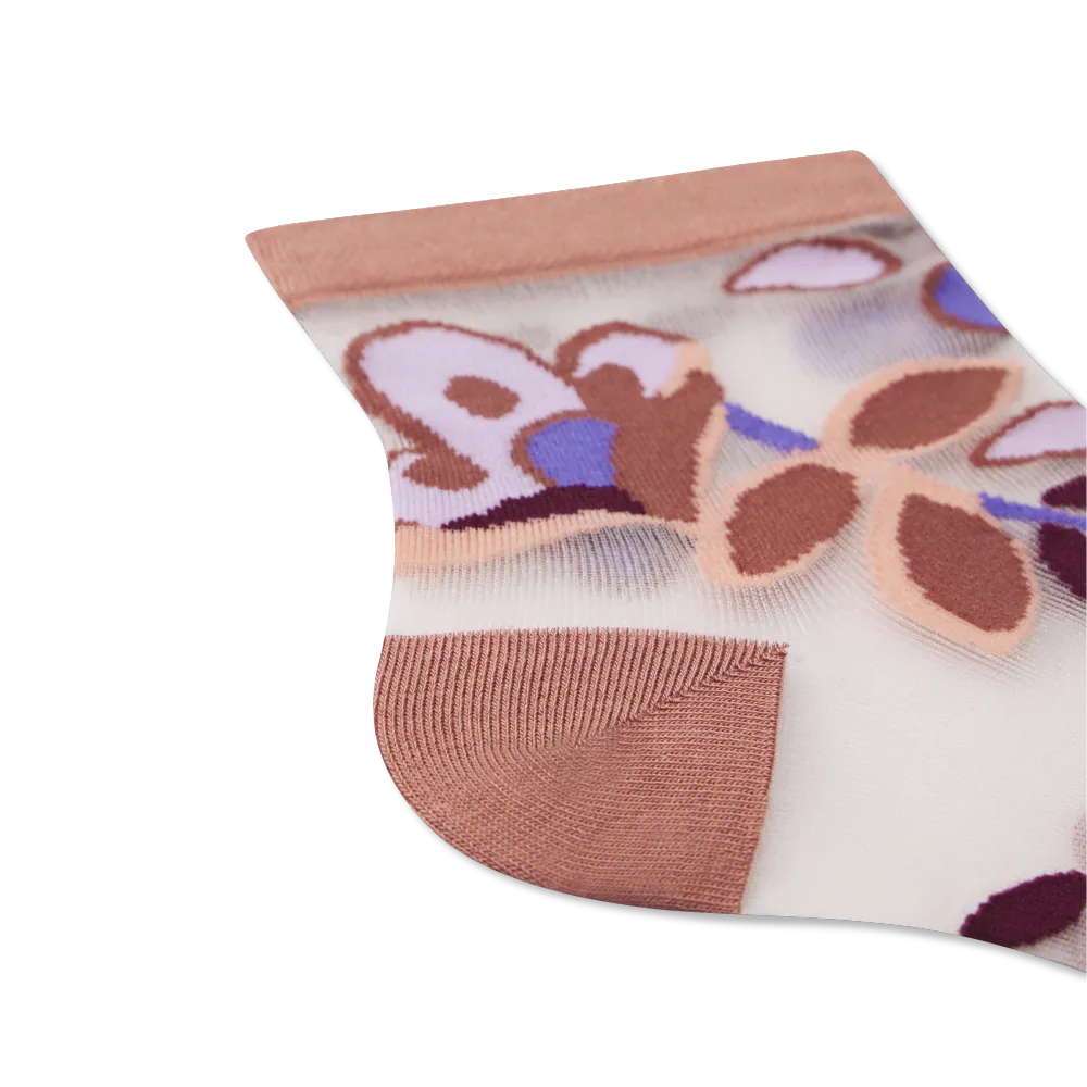 Women’s Sheer Garden Party Quarter Socks