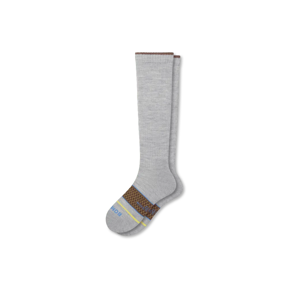 Women's Merino Wool Blend Everyday Compression Socks (15-20mmHg)
