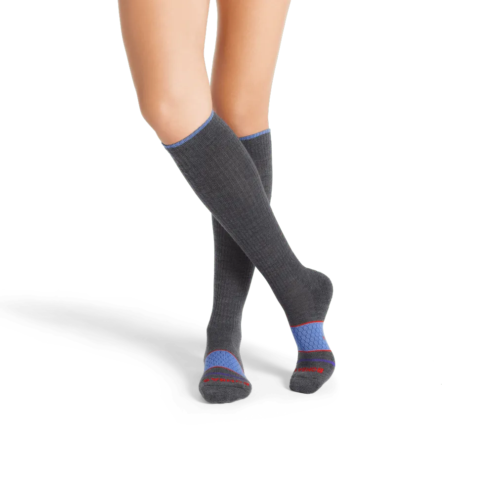 Women's Merino Wool Blend Everyday Compression Socks (15-20mmHg)